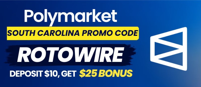 Polymarket South Carolina Promo Code ROTOWIRE: Get $25 for October 2026