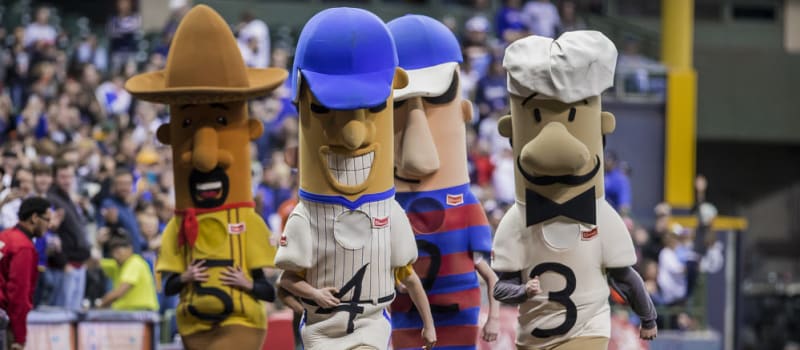 In Milwaukee, one racing hot dog has his day in the ballpark