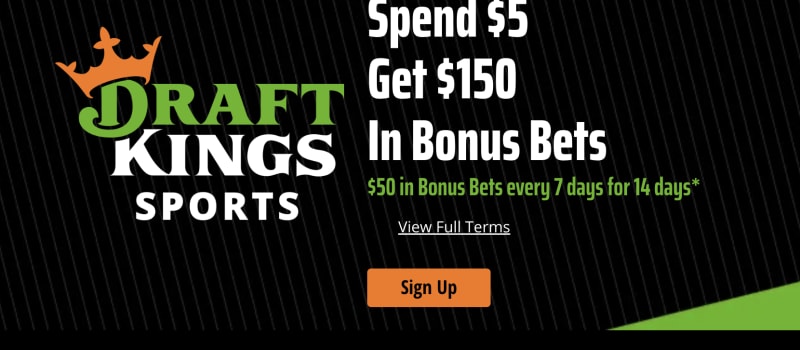 DraftKings Promo Code : $150 in Bonus Bets Over 14 Days !