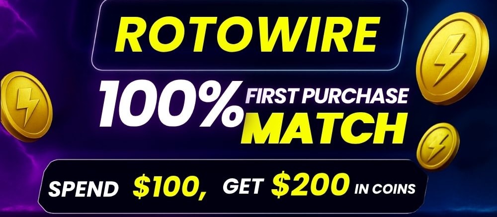 Thrillzz Promo Code ROTOWIRE: 100% First Purchase Match Up to $100