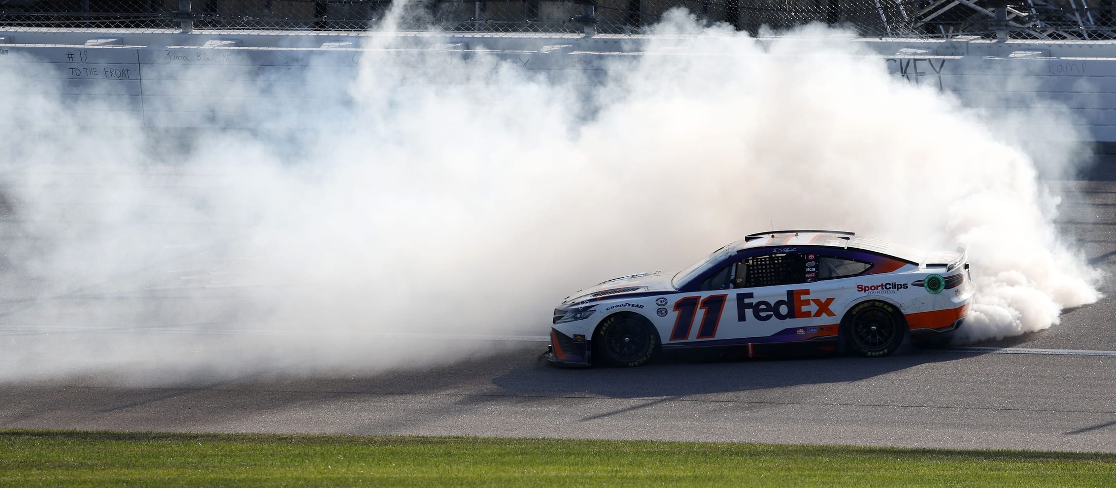 NASCAR Barometer:  Denny Hamlin Bumps His Way to Victory at Kansas