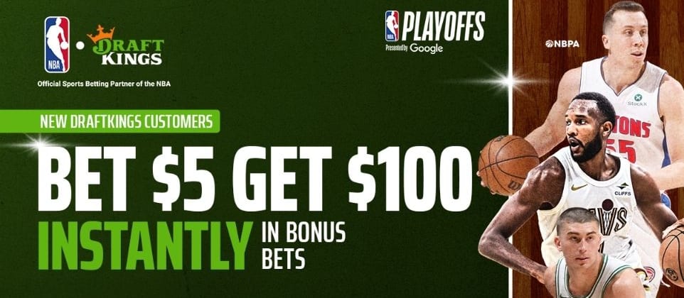 DraftKings Promo Code: Bet $5, Get $100 in Bonus Bets Instantly (5/2)