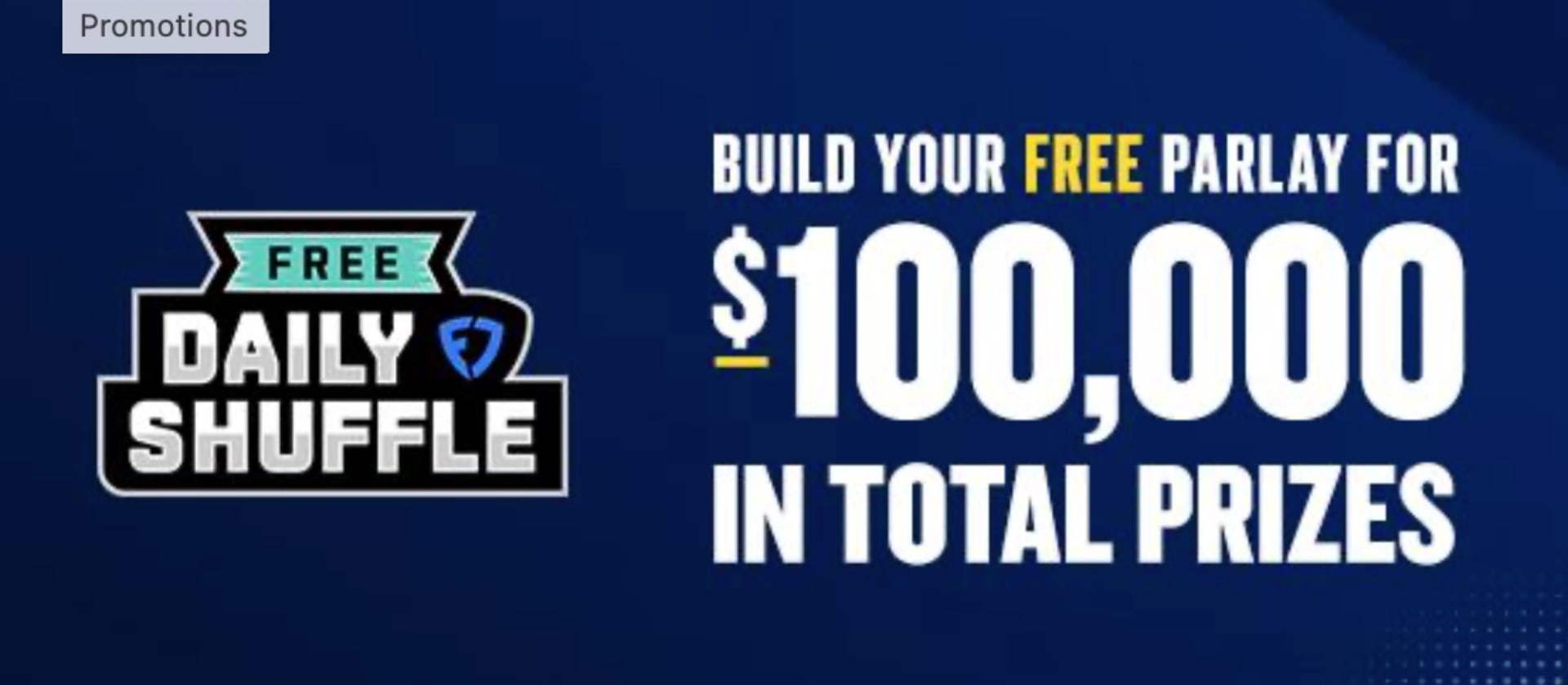 FanDuel Daily Shuffle Promo Code: Free Shot at $100K in Prizes + $200 in Bonus Bets