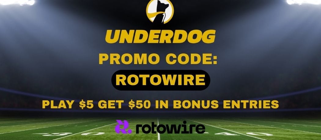 Underdog Promo Code ROTOWIRE: Get $50 Bonus Entries Instantly (Apr. 7)