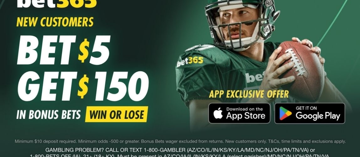 bet365 Bonus Code ROTOWIRE: Get $150 Bonus for Thursday Night Football (Nov. 20)