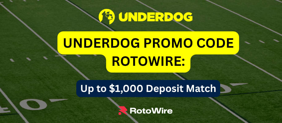 Underdog Promo Code ROTOWIRE: Up to $1K Bonus for Steelers vs Browns Thursday Night Football