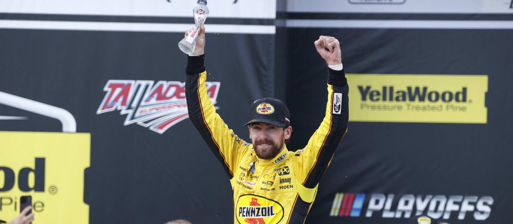 NASCAR Barometer:  Ryan Blaney Takes Third Talladega Triumph