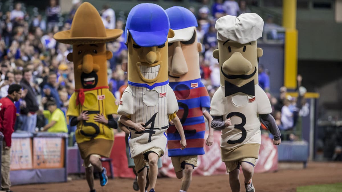 In Milwaukee, one racing hot dog has his day in the ballpark