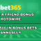 bet365 Refer a Friend Bonus: ROTOWIRE Gets Up To $500 (Oct. 29)