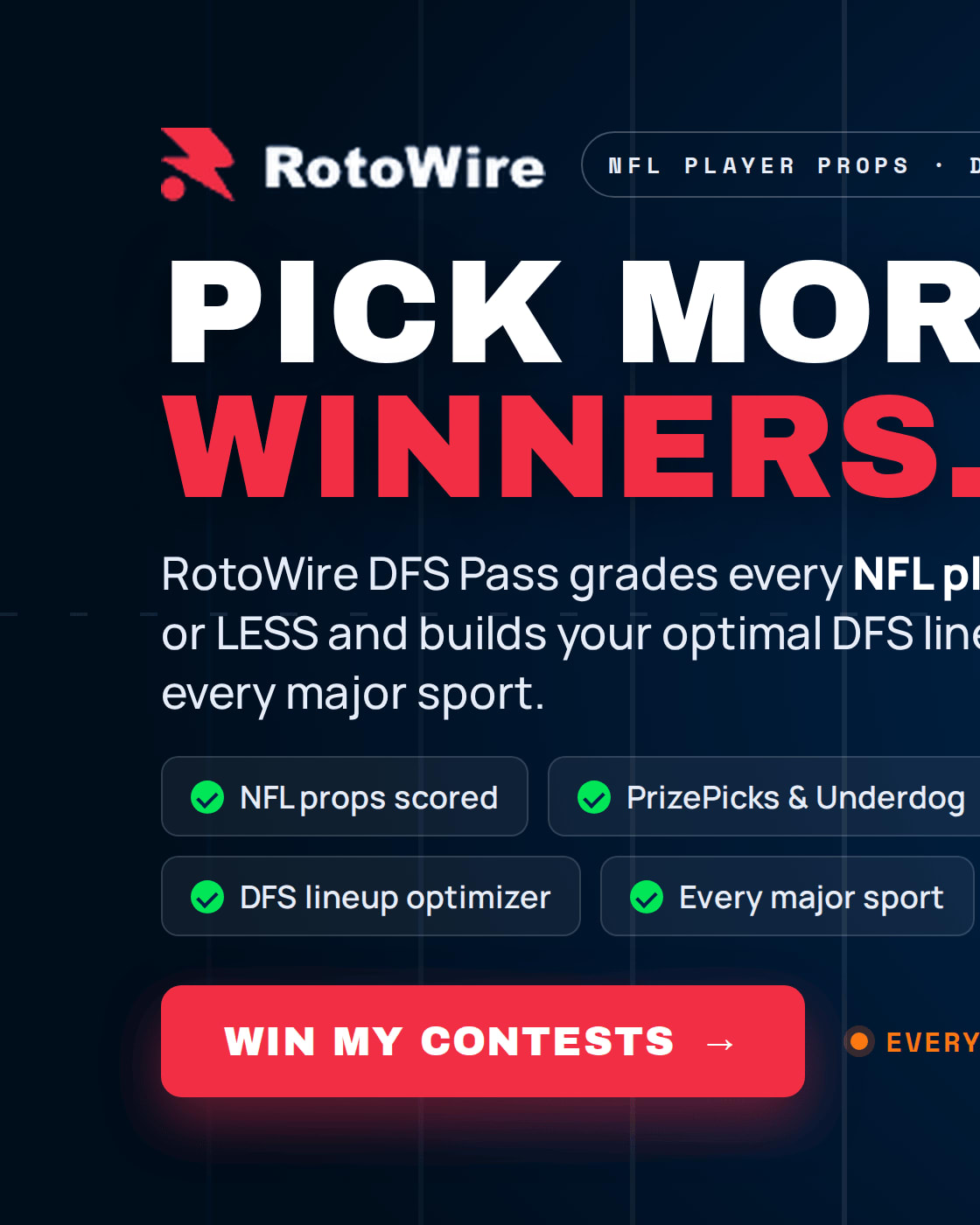 Pick More Winners with the RotoWire NFL DFS Pass
