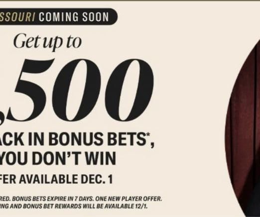BetMGM Missouri Pre-Launch Offer ROTOSPORTS: $1,500 in Bonus Bets if You Lose (11/28)