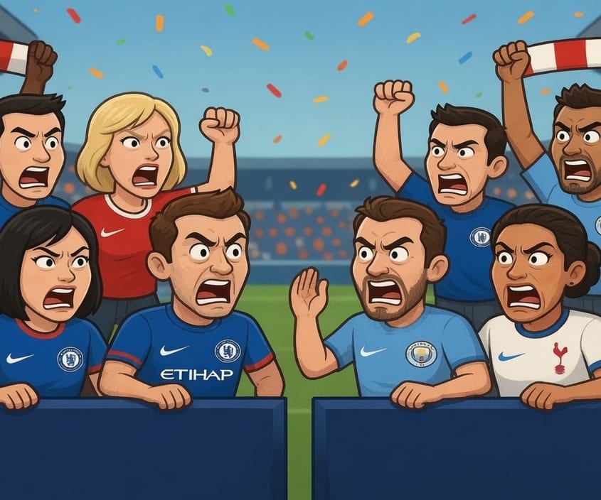 The Most Hated EPL Teams By English City
