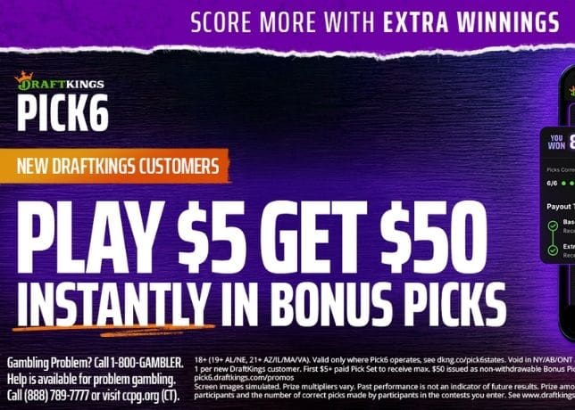DraftKings Pick 6 Promo: Get $50 in Bonus Picks for October 2026