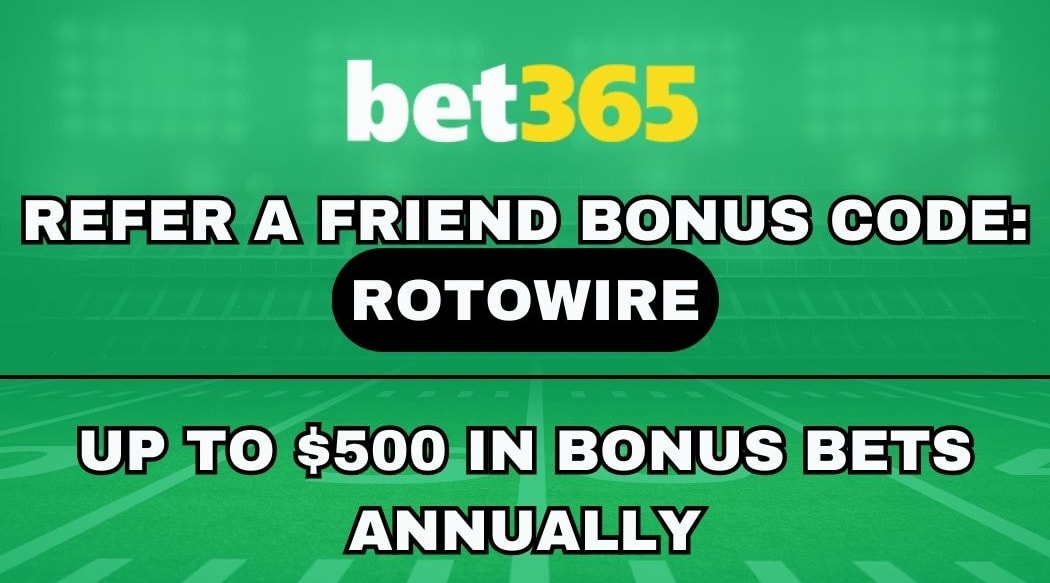 bet365 Refer-a-Friend Bonus ROTOWIRE: Up To $500 (Feb. 28)