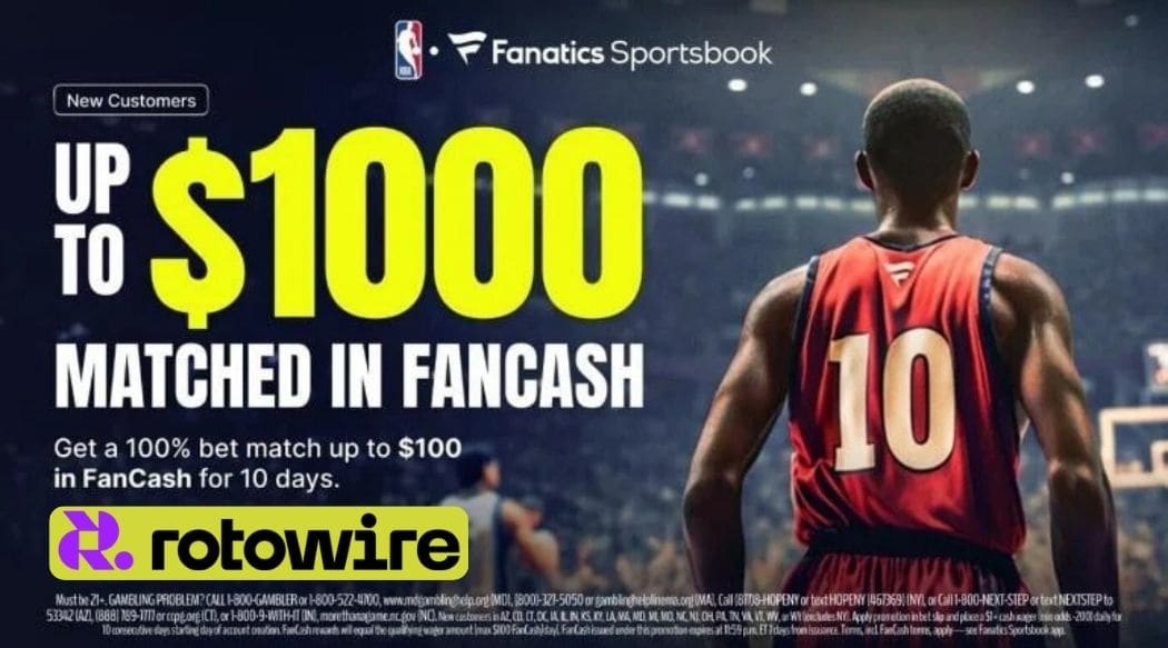 Fanatics Sportsbook Promo: Get Up To $1000 Matched in FanCash (4/15)