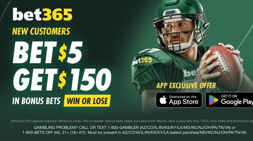 bet365 Bonus Code ROTOWIRE: Get $150 Bonus for Thursday Night Football (Nov. 20)