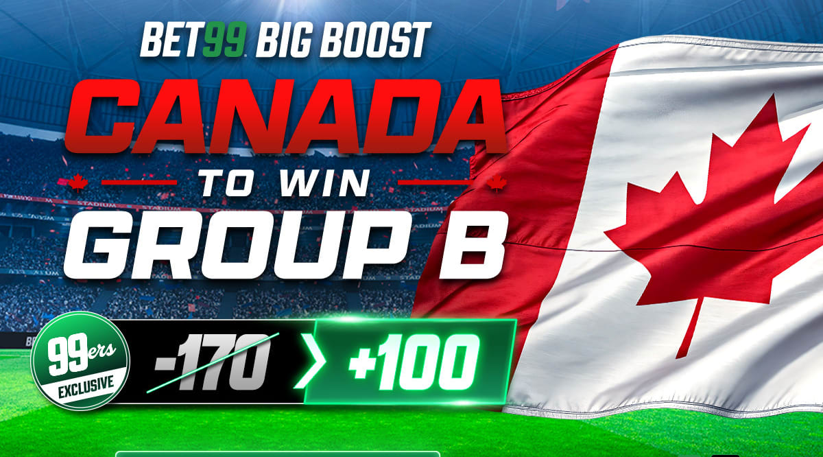 World Cup Boost: Canada to Win Group B Boosted to +100 With BET99