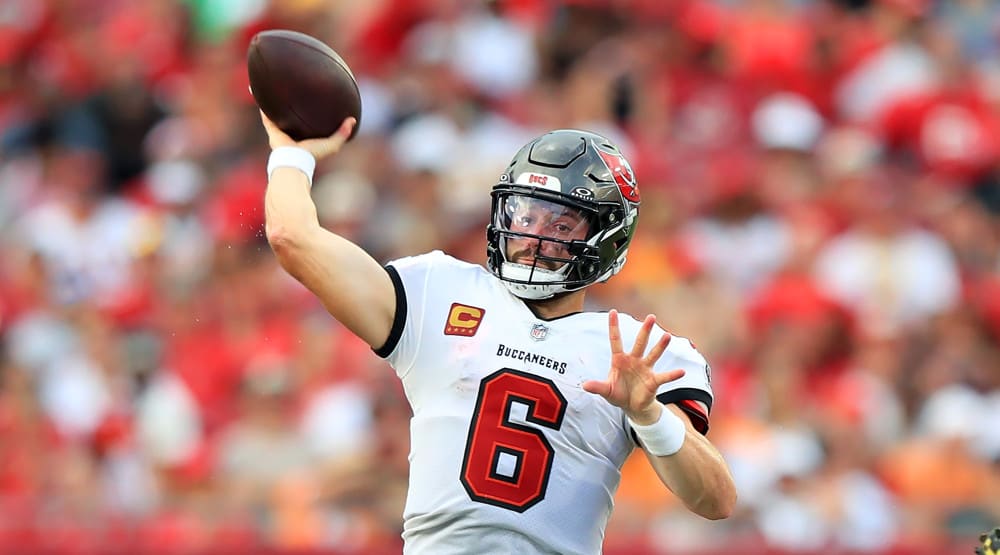 VSiN: NFL Future Props for Mayfield, Henderson, Nabers & More