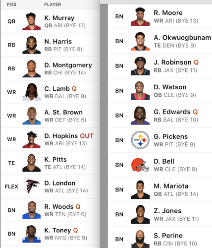 FFPC Playoff Challenge: Team by Team Breakdown and Example Lineup