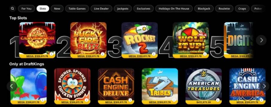 DraftKings Casino Games