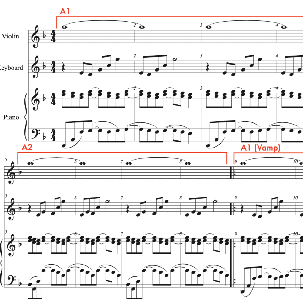 Vamping in the 'Sunday' Score