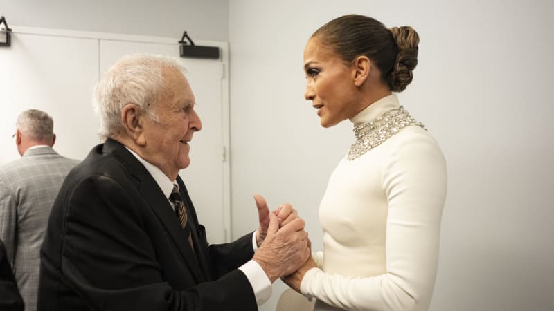 Jennifer Lopez and John Kander.