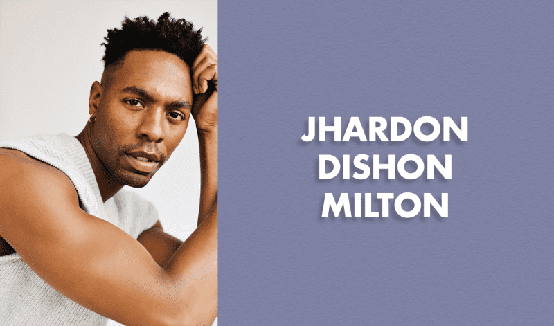 Jhardon Dishon Milton, a dark-skinned man with short, dark hair in a textured, white sleeveless shirt, wearing a gold hoop earring.