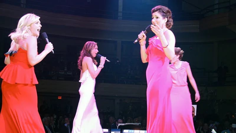 Jane Krakowski, Laura Benanti, Stephanie J. Block, and Laura Osnes 