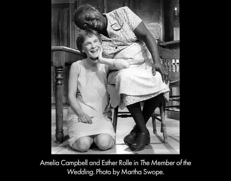 Amelia Campbell and Esther Rolle in The Member of the Wedding.