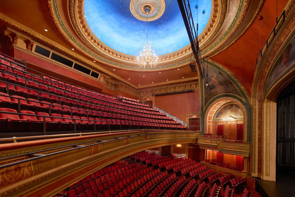 Side view of the Haimes theatre.