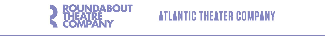 Roundabout Theatre Company and Atlantic Theater Company logos