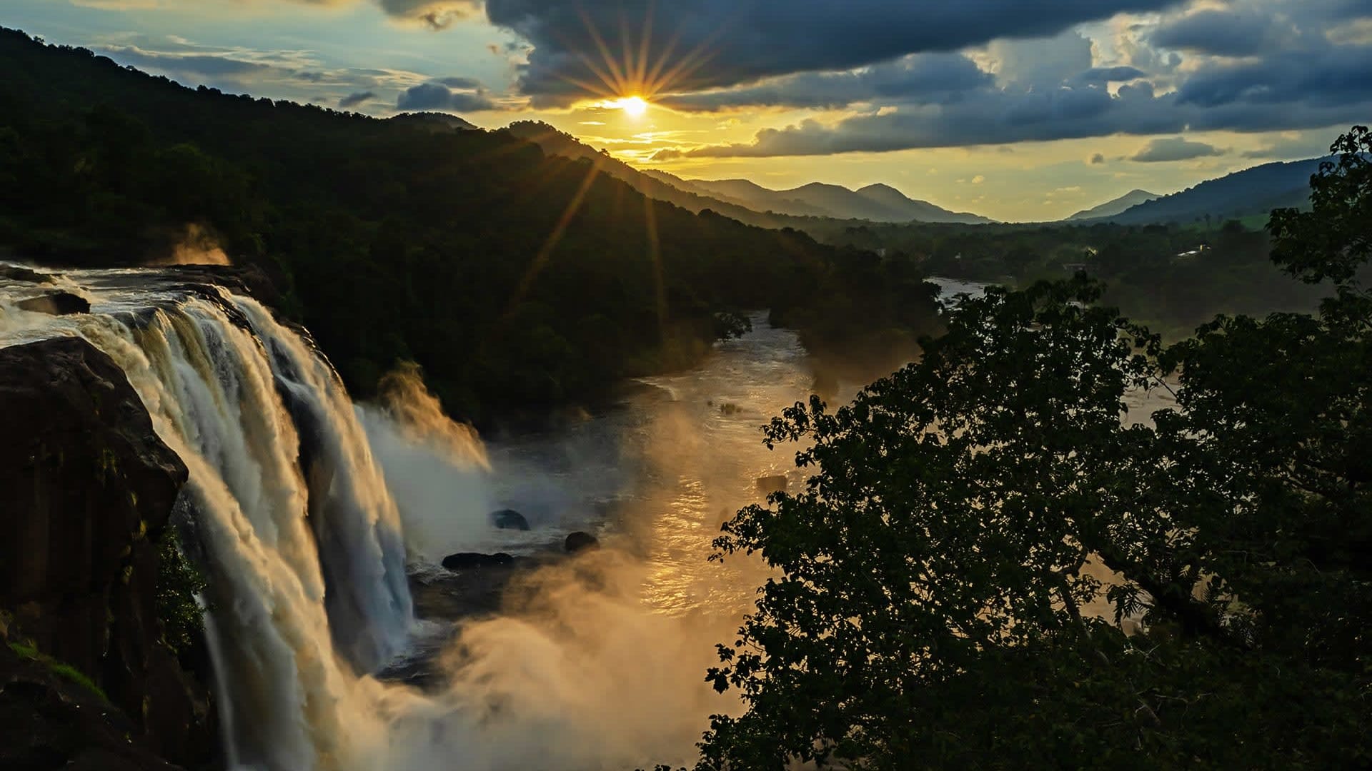 Beyond the Waterfalls: A View of the Athirappilly Landscape