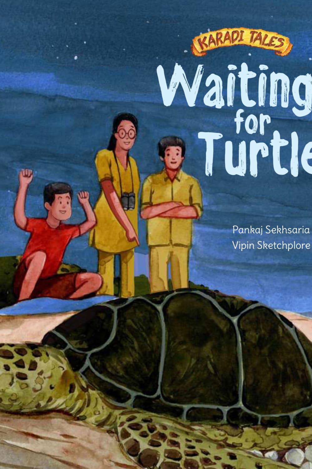 Midnight Miracle: Waiting for Mother Turtles by the Beach