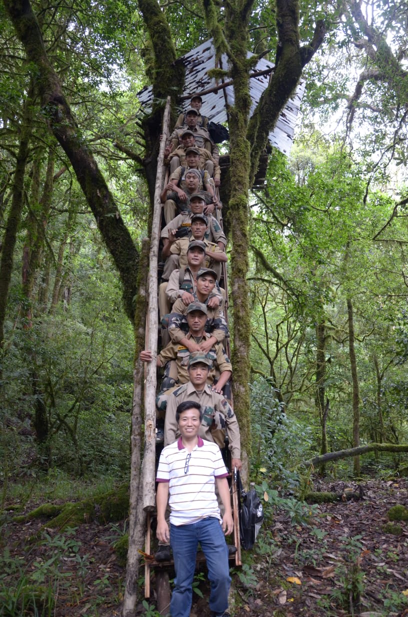 Members of the patrol team from the SBVCR. This year, three individuals trained at the centre, conducted their first learning sessions. They gave a group of students an introduction to Eaglenest Wildlife Sanctuary, and an overview of the snakes and birds found in the area. Photo: Anthony Tallo