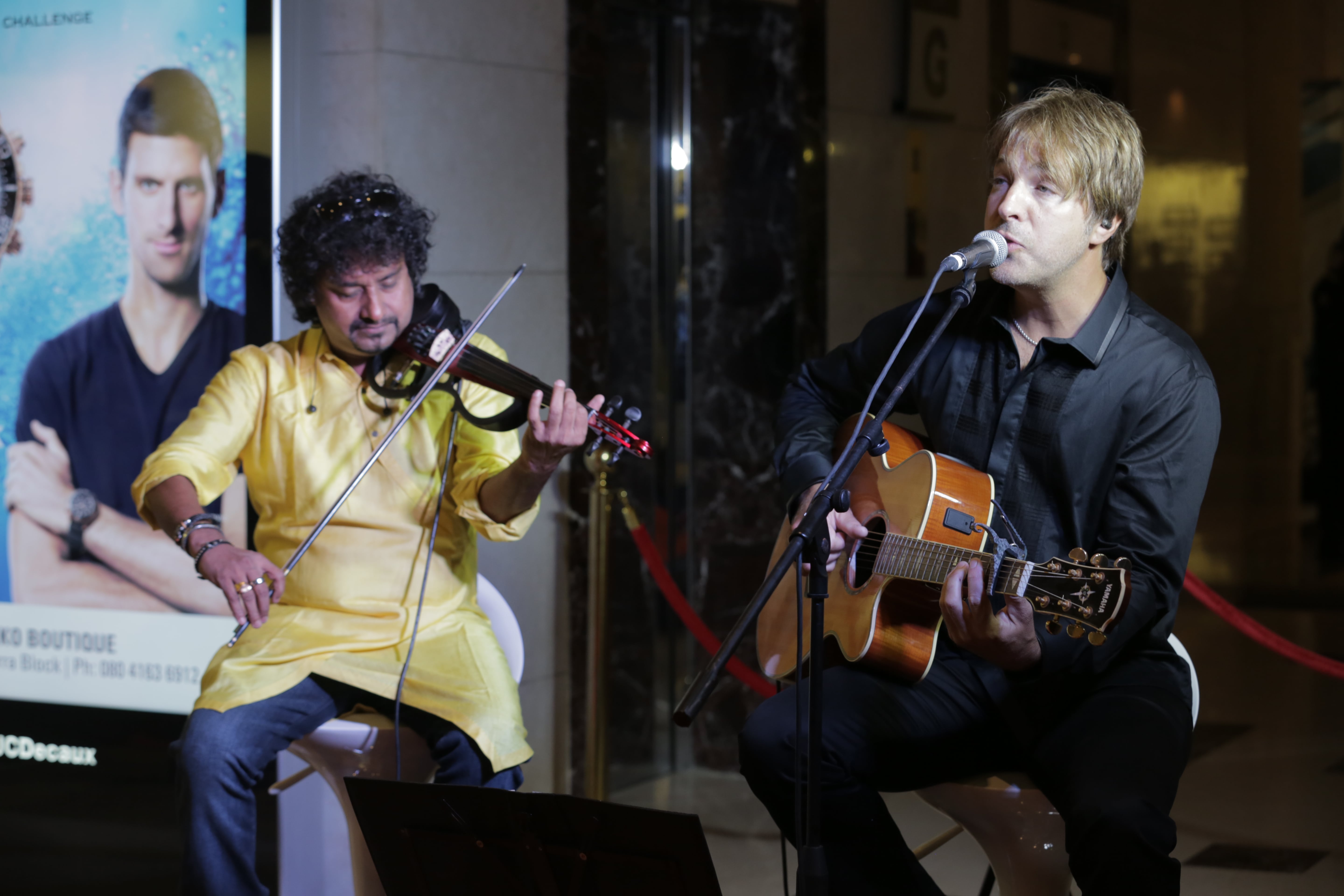 Manoj George and Lonnie Park at the opening performance.