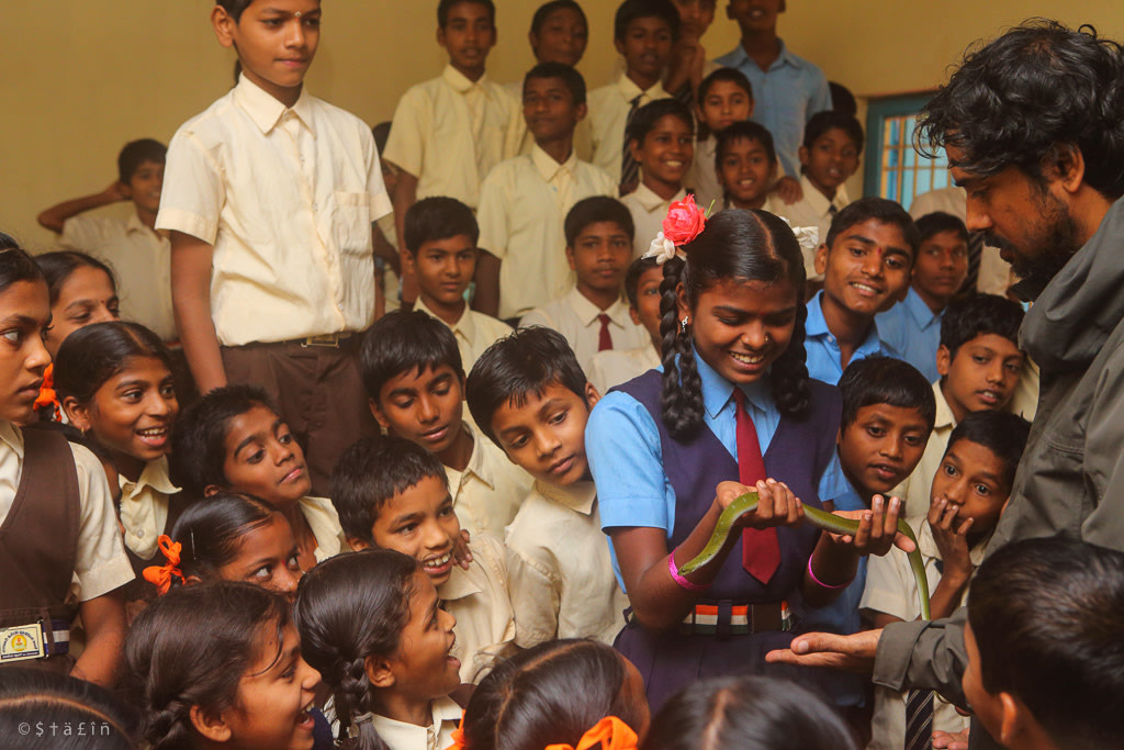 A firm believer of the fact that community involvement is necessary for conservation action, Nirmal regularly reaches out to students, researchers, and government bodies. Photo courtesy: Nirmal Kulkarni