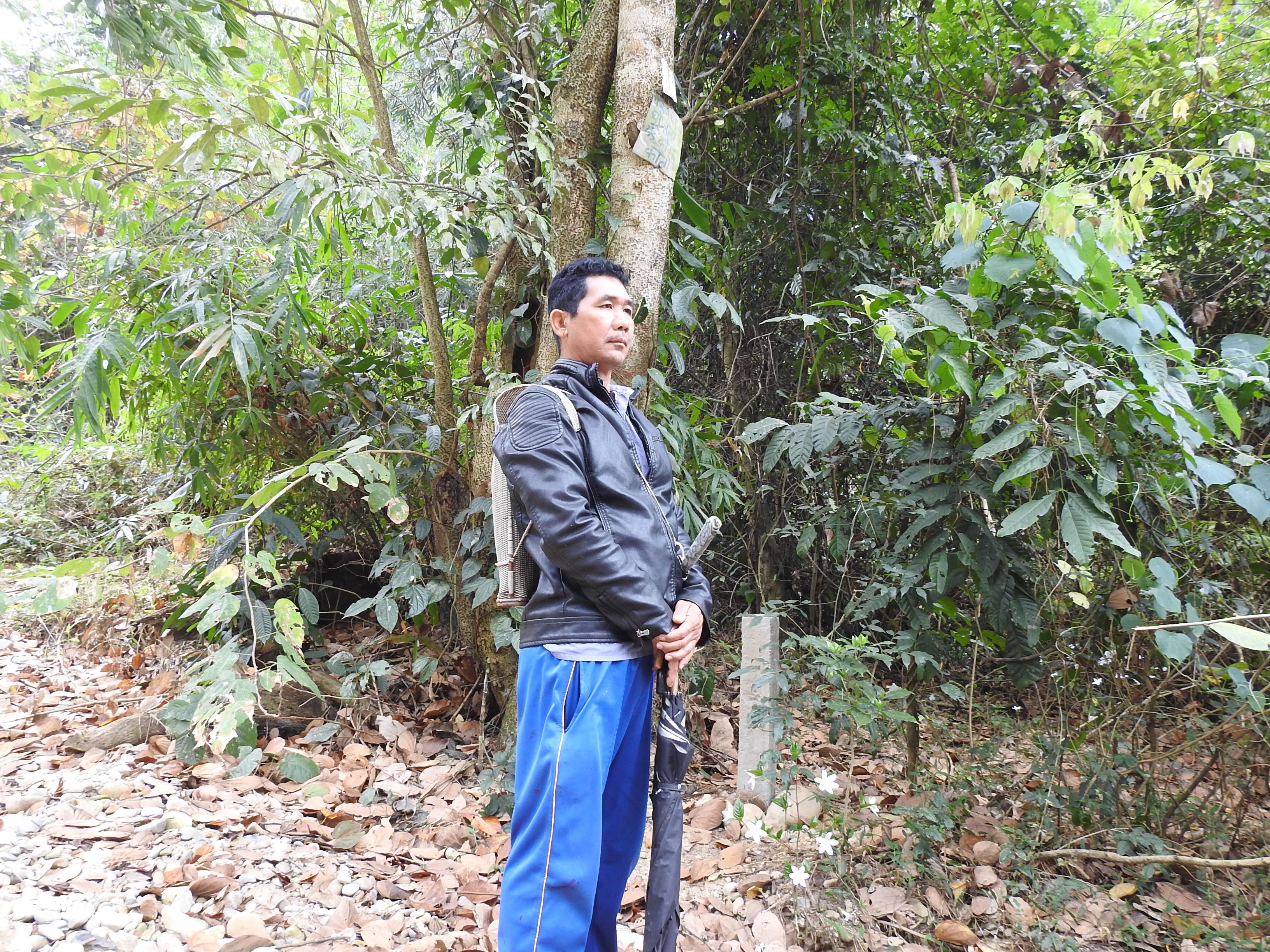 Budhiram Tai is the headman of Darlong village, an active member of the Hornbill Nest Adoption Program since 2011, and an avid and concerned hornbill nest protector. Photo: Aparajita Datta