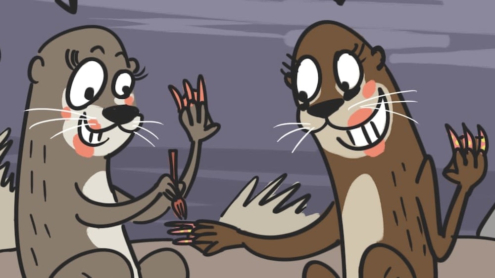 When Otters Get Together for a Makeover