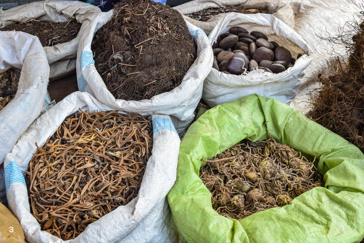 Medicinal roots, barks, tubers and seeds