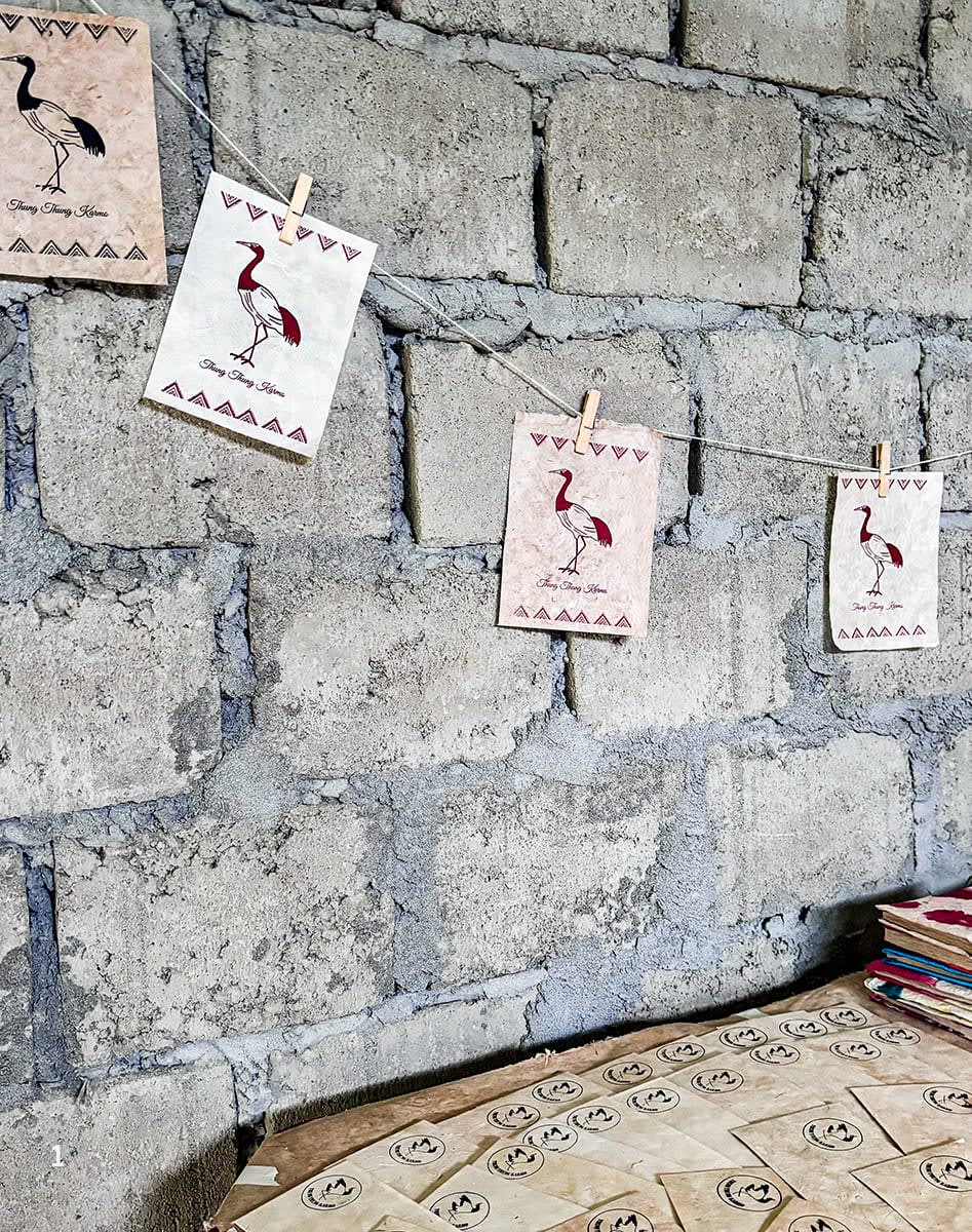 Reviving traditional papermaking art as a community-based conservation effort to raise awareness about the black-necked crane in Chug Valley.