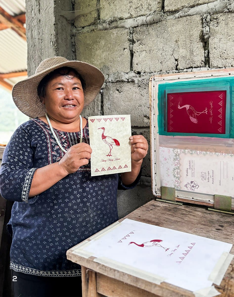 Reviving traditional papermaking art as a community-based conservation effort to raise awareness about the black-necked crane in Chug Valley.