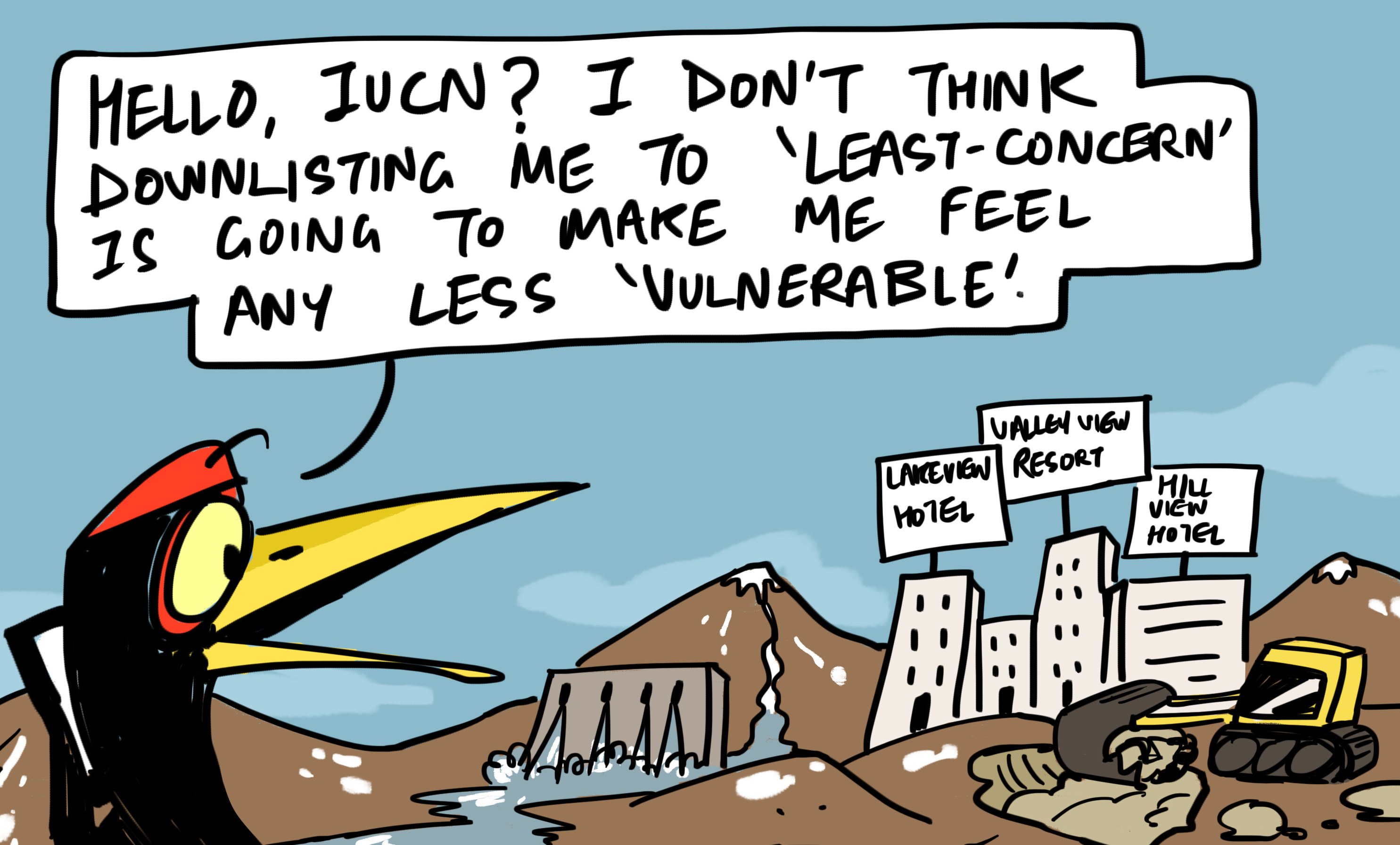 Least Concerned for the Black-necked Crane
