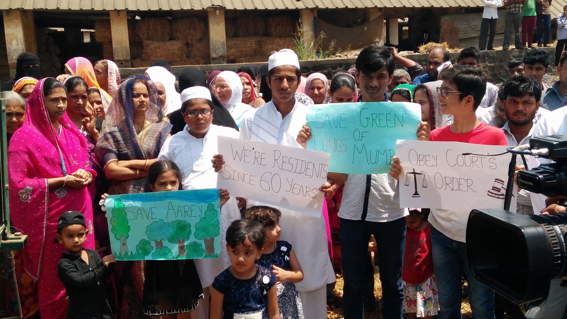 Despite countless citizen protest meets, and activists approaching courts, construction of a metro car shed in Aarey has already begun. Photo: Youth For Aarey
