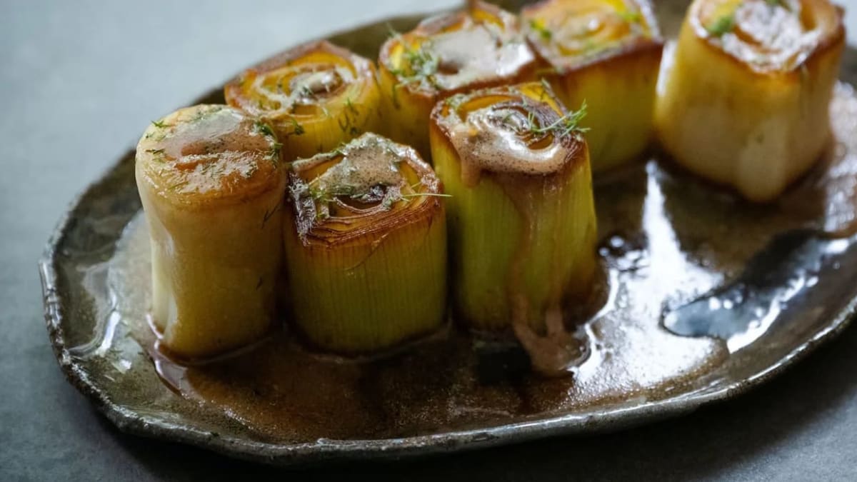 Leeks in Vinaigrette