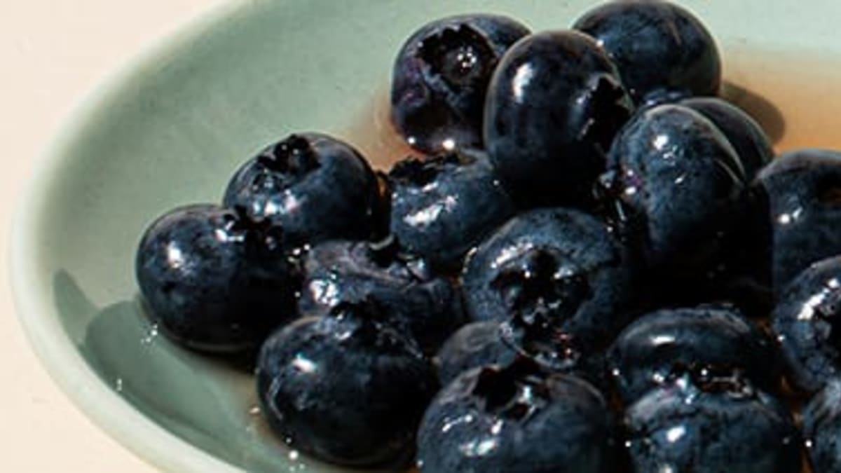 Pickled Blueberries with Fennel & Lemon Verbena