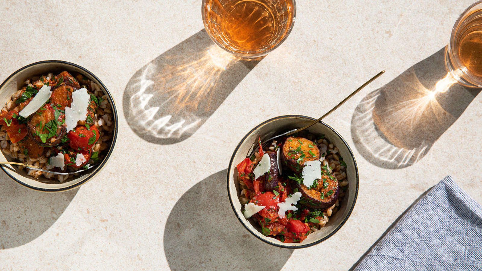 Pan-Fried Eggplant & Tomato