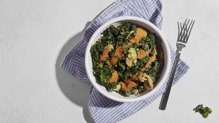 Avocado Kale Salad with Peanut Dressing