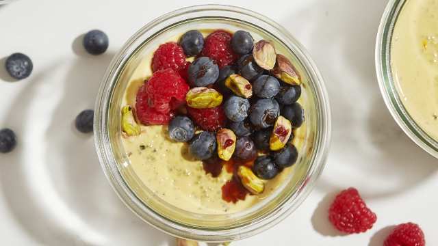 Spiced Chia Pudding with Berries