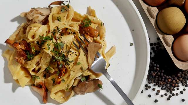 Pappardelle with Wild Mushroom Sauce