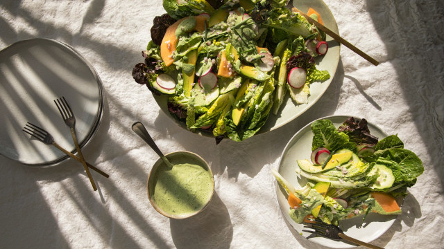 Little Gems & Cucumber Salad